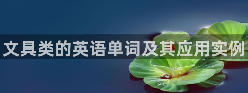 天顺娱乐求v33300：文具类的英语单词